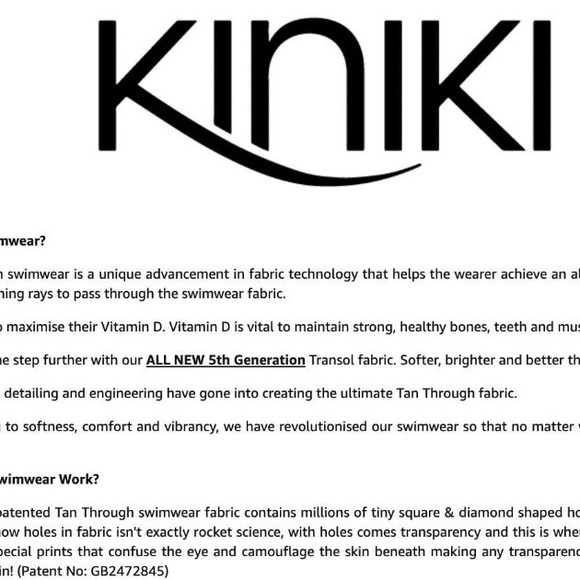 Kiniki tan through swim suit bathing suit - Picture 4 of 8